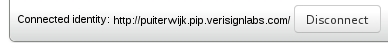 This UI doesn't feel right. How does it look with multiple identities?

"Disconnect" is too big compared to the text. There should also be more spacing.

What I'd suggest is more of a grid look, with the URL on each row and a "Disconnect" link on the right. Sort of like the issue summary table on a review request.